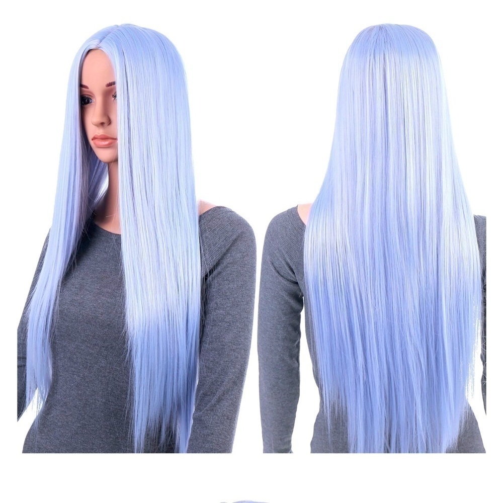 ONEDOR Silver~Blue Wig 31 Inch NIP